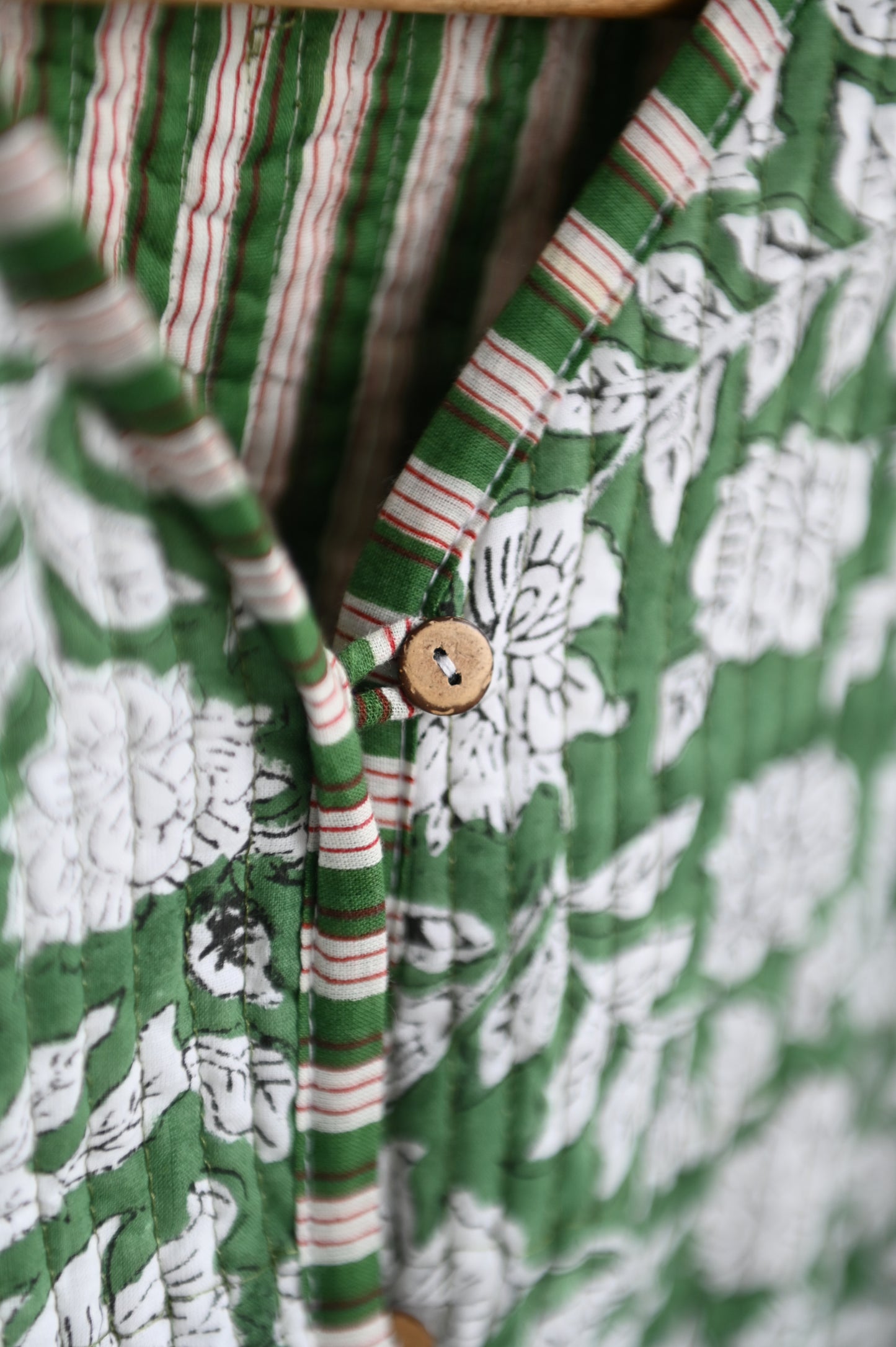 Sage quilted cotton jacket
