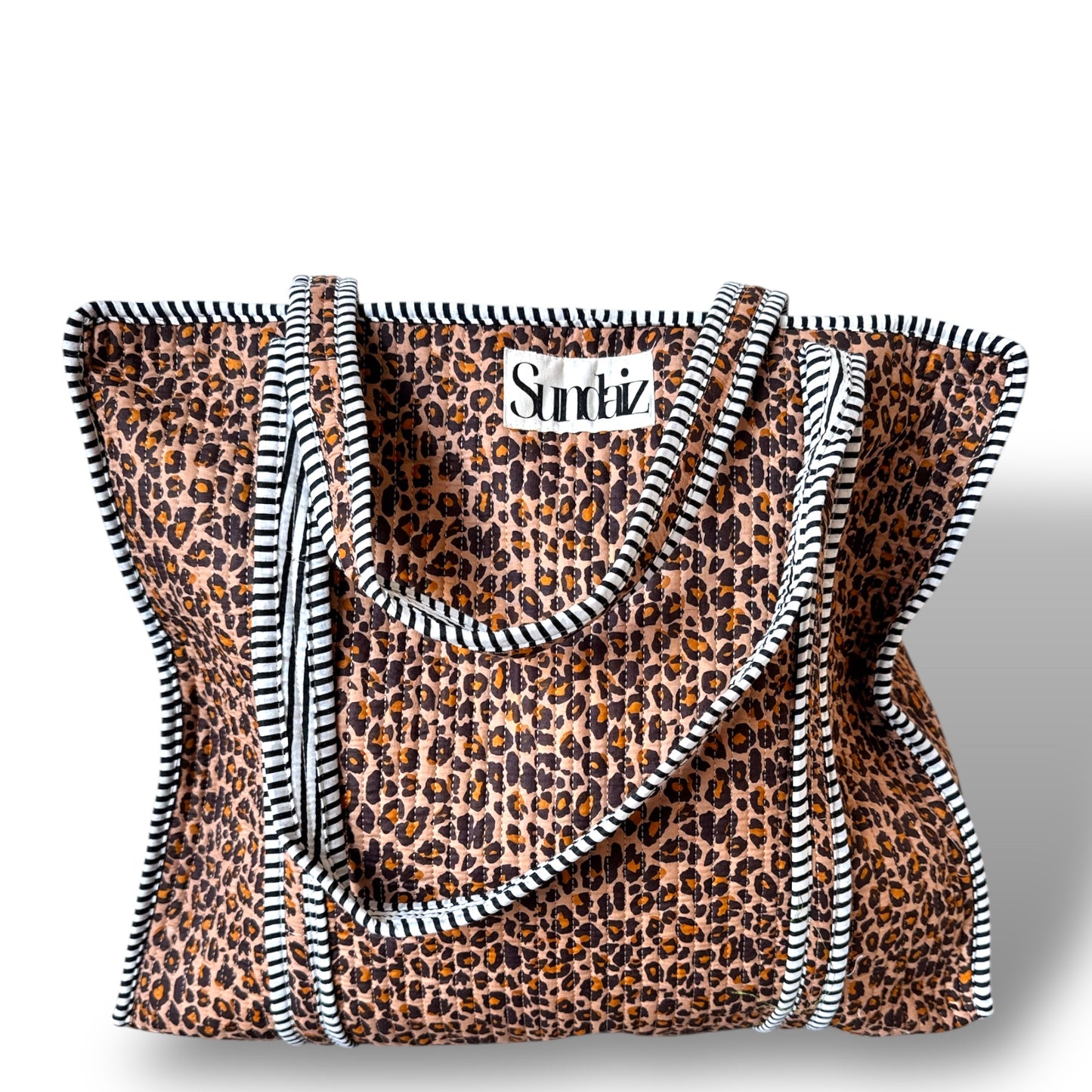 Leopard tote bags.