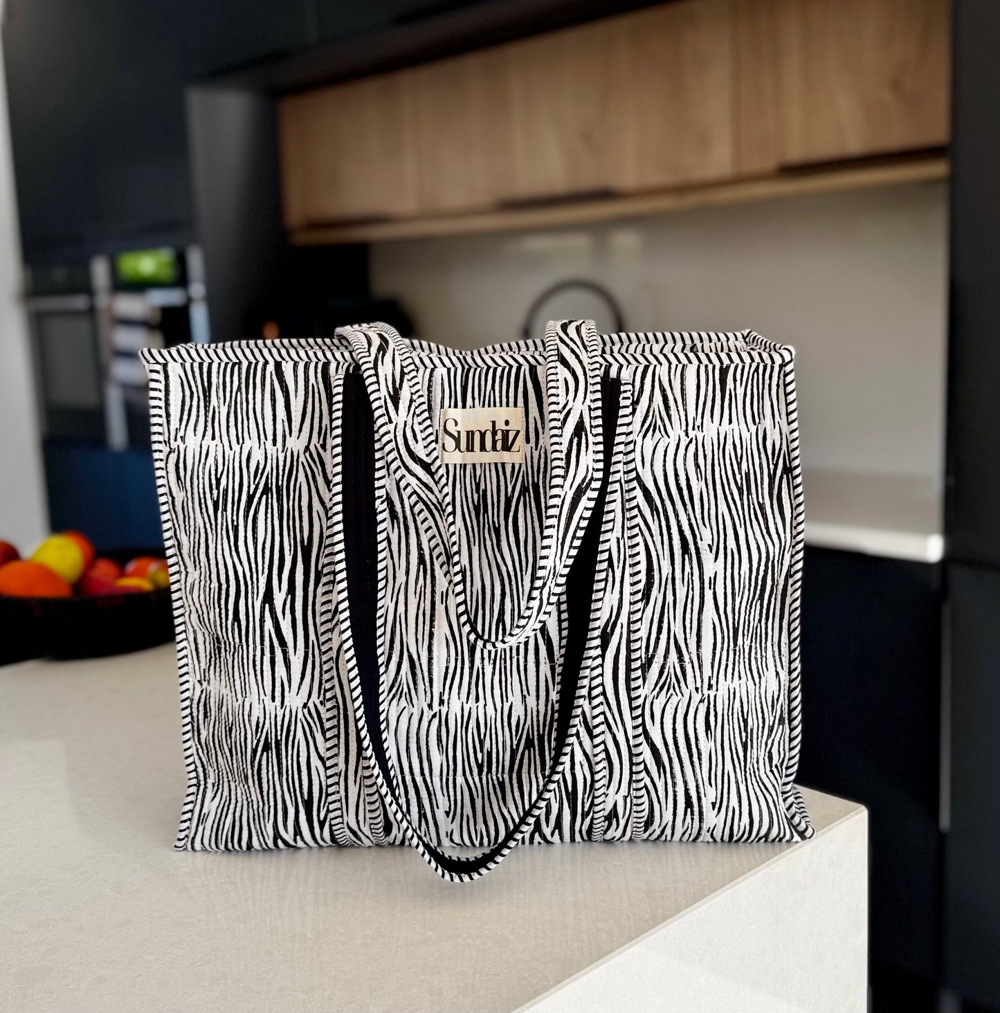 Zebra bags.