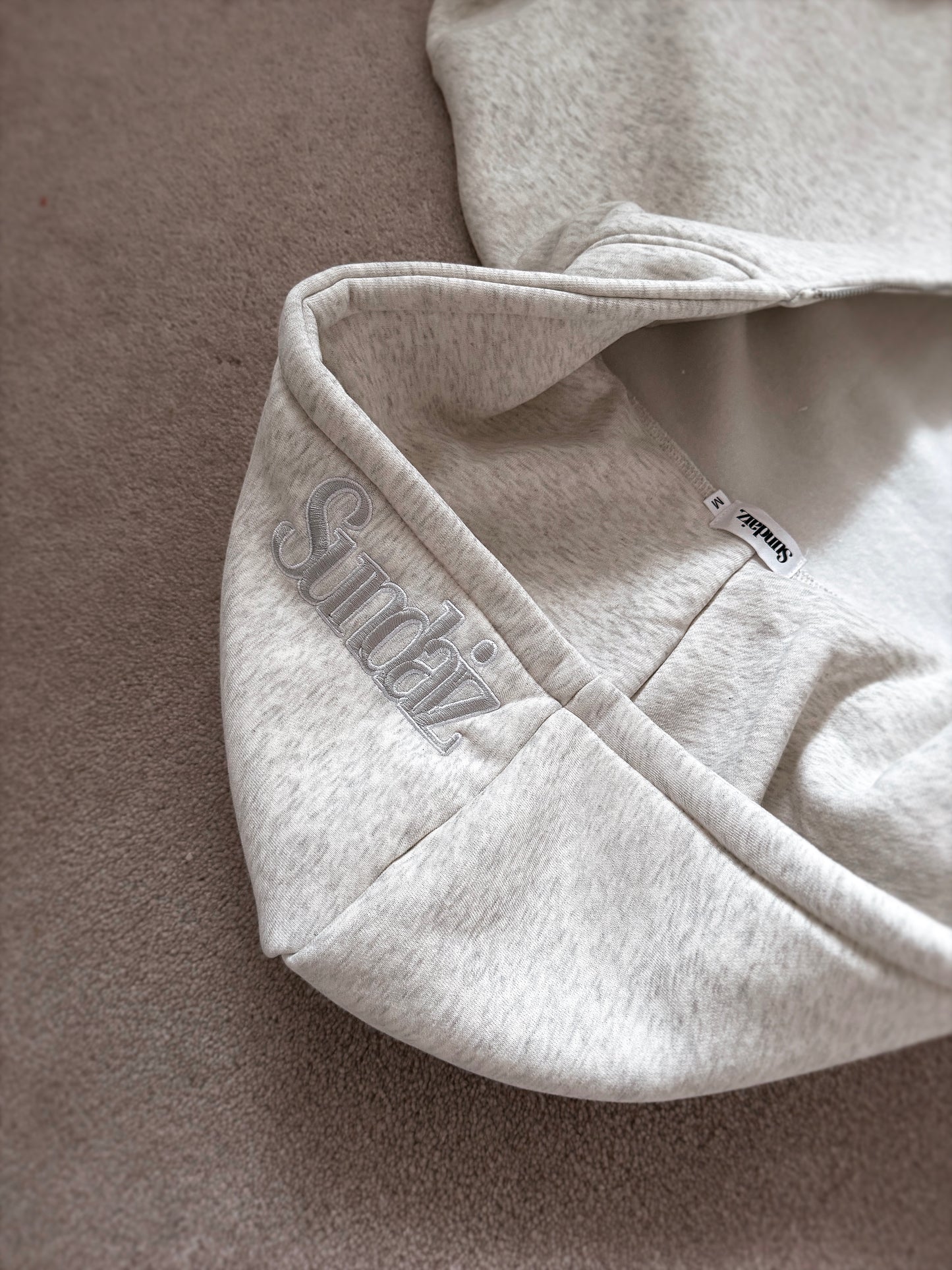 Marl Grey Hoodie with zipper
