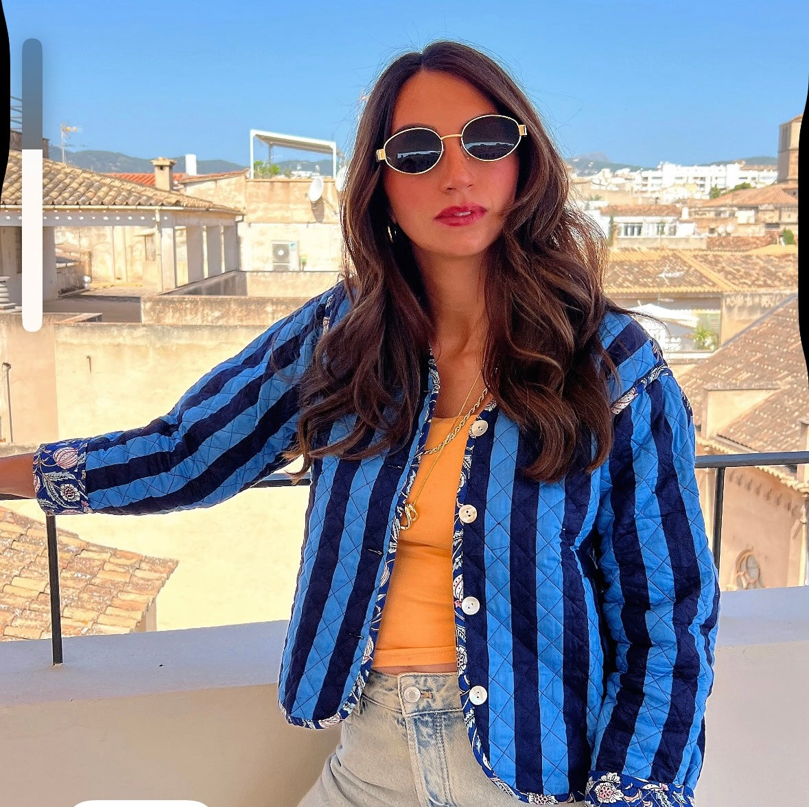 Cotton pattern jacket size Large. SALE 75% OFF