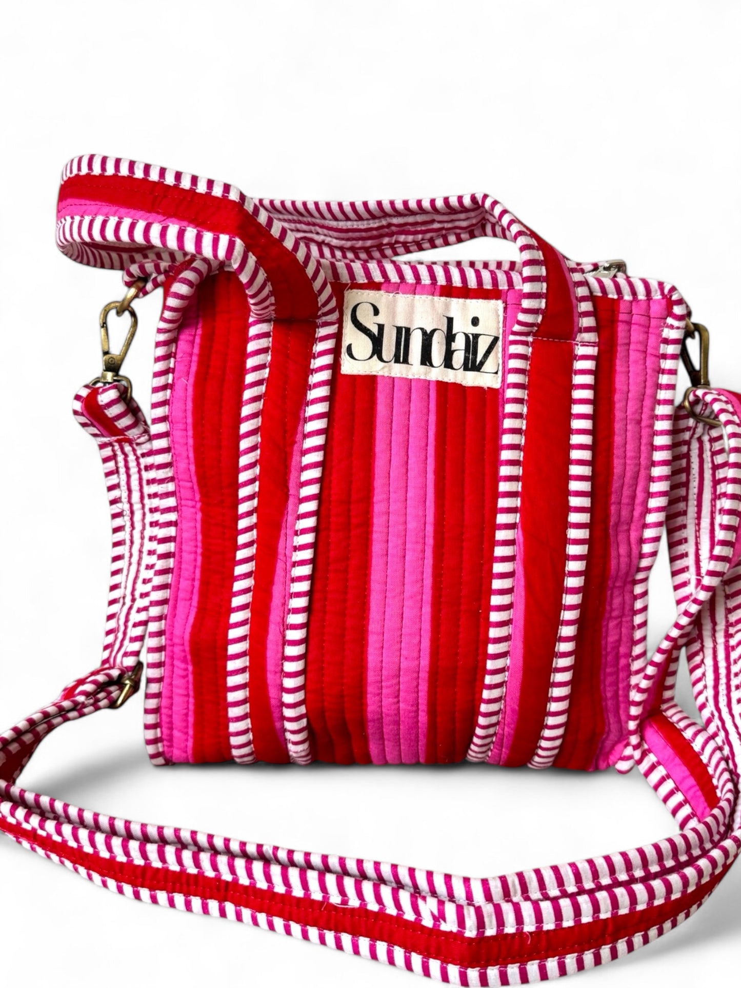 Valentines stripe tote bags.