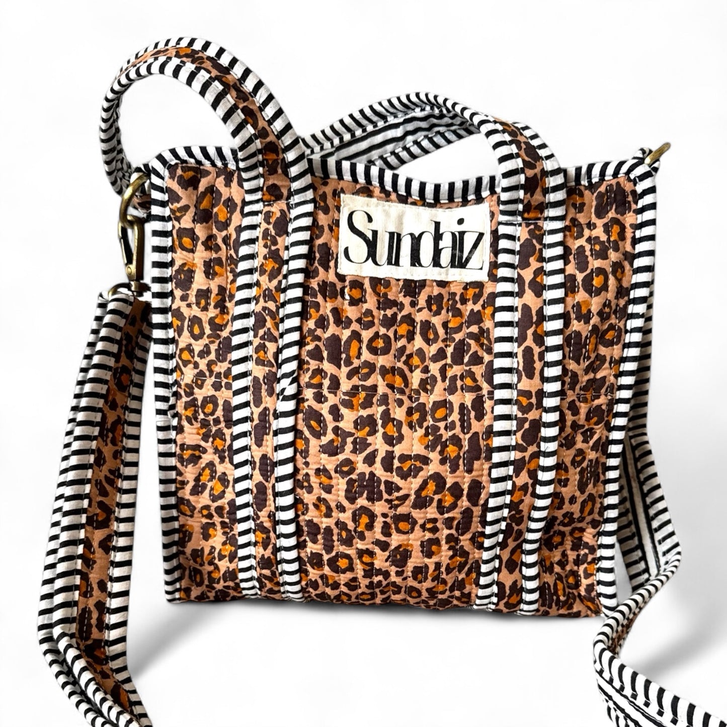Leopard tote bags.