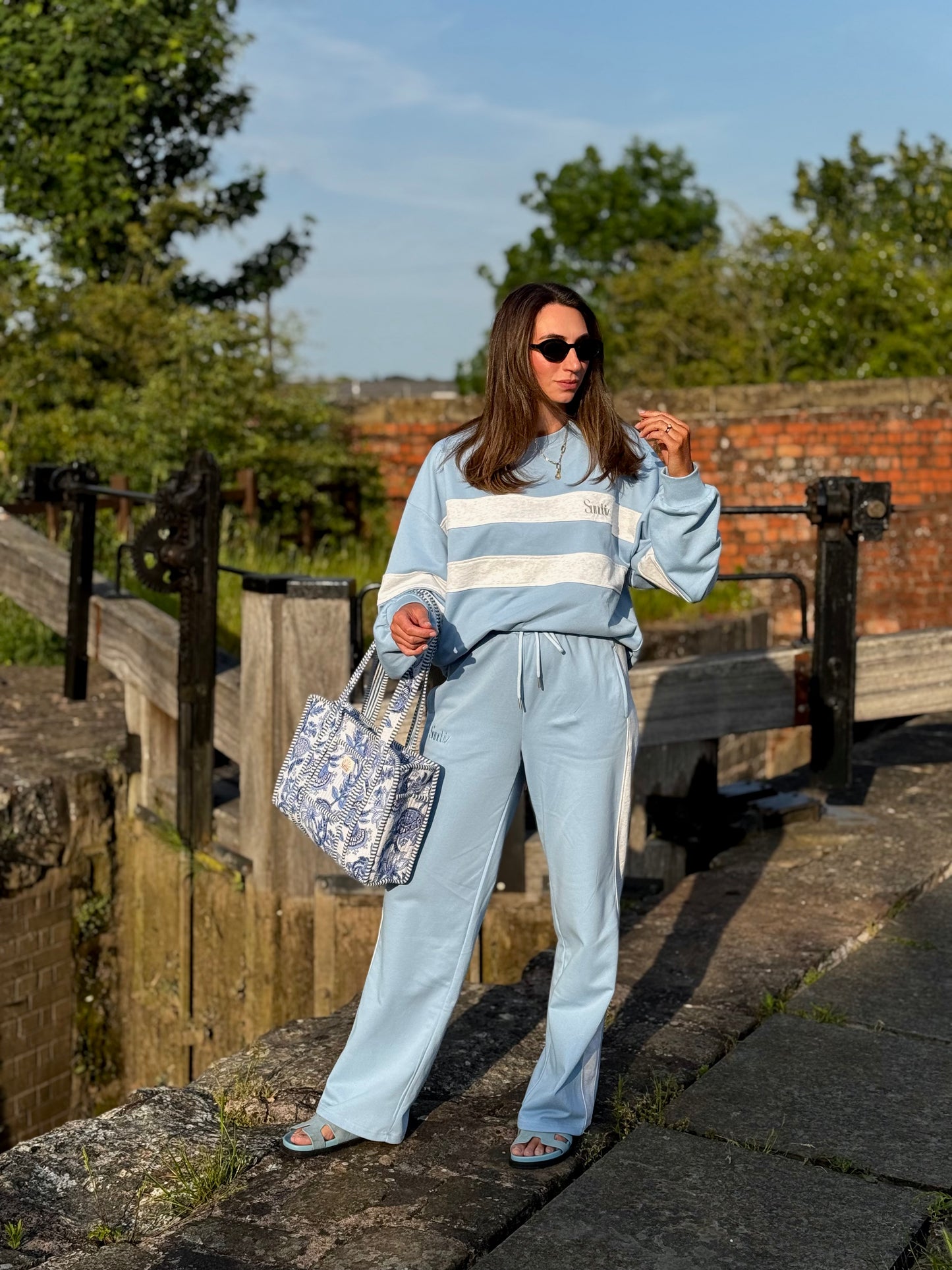 Blue French Cotton Sweatshirt