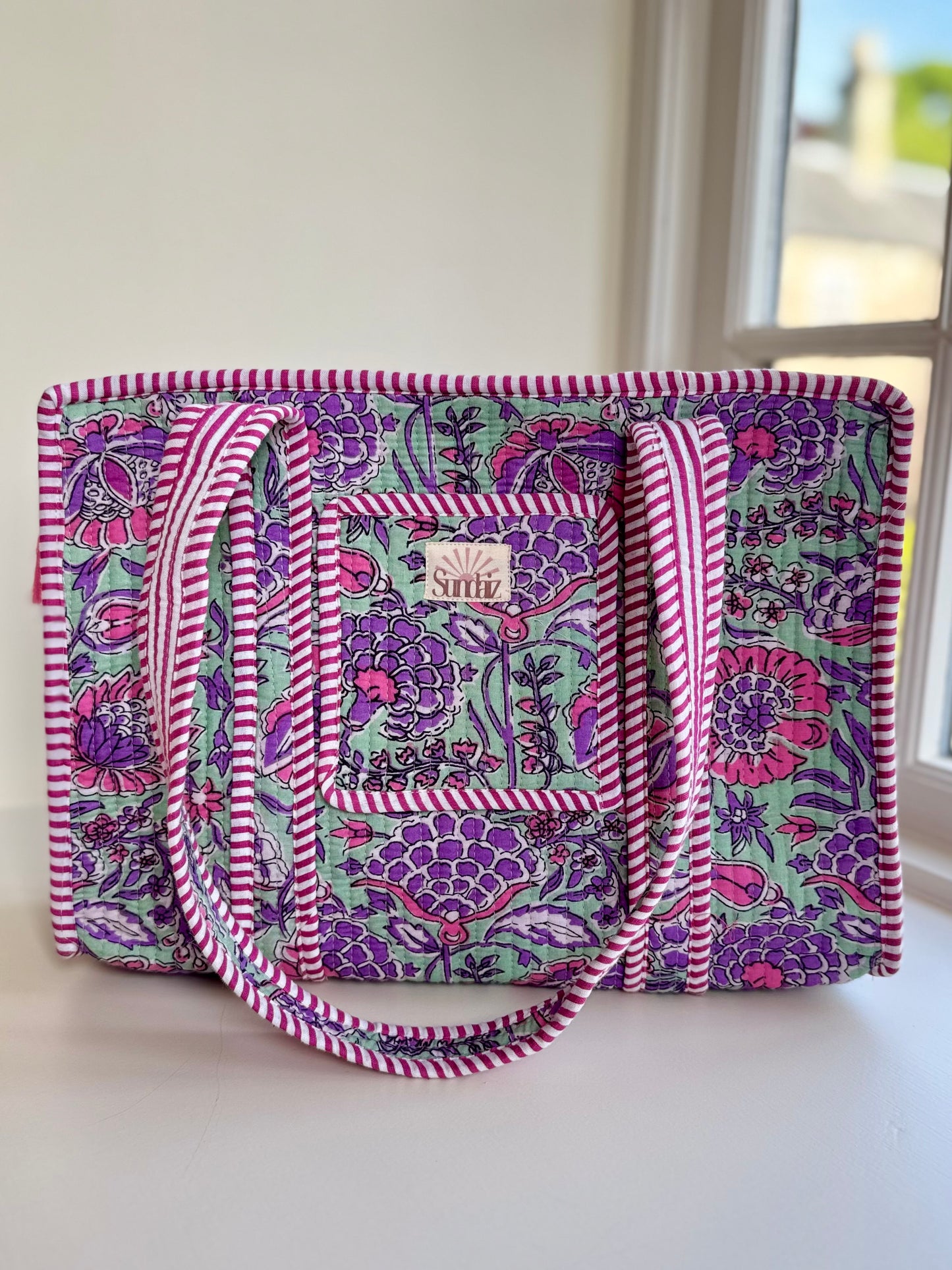Plum & Sage Floral Totes and Accessories