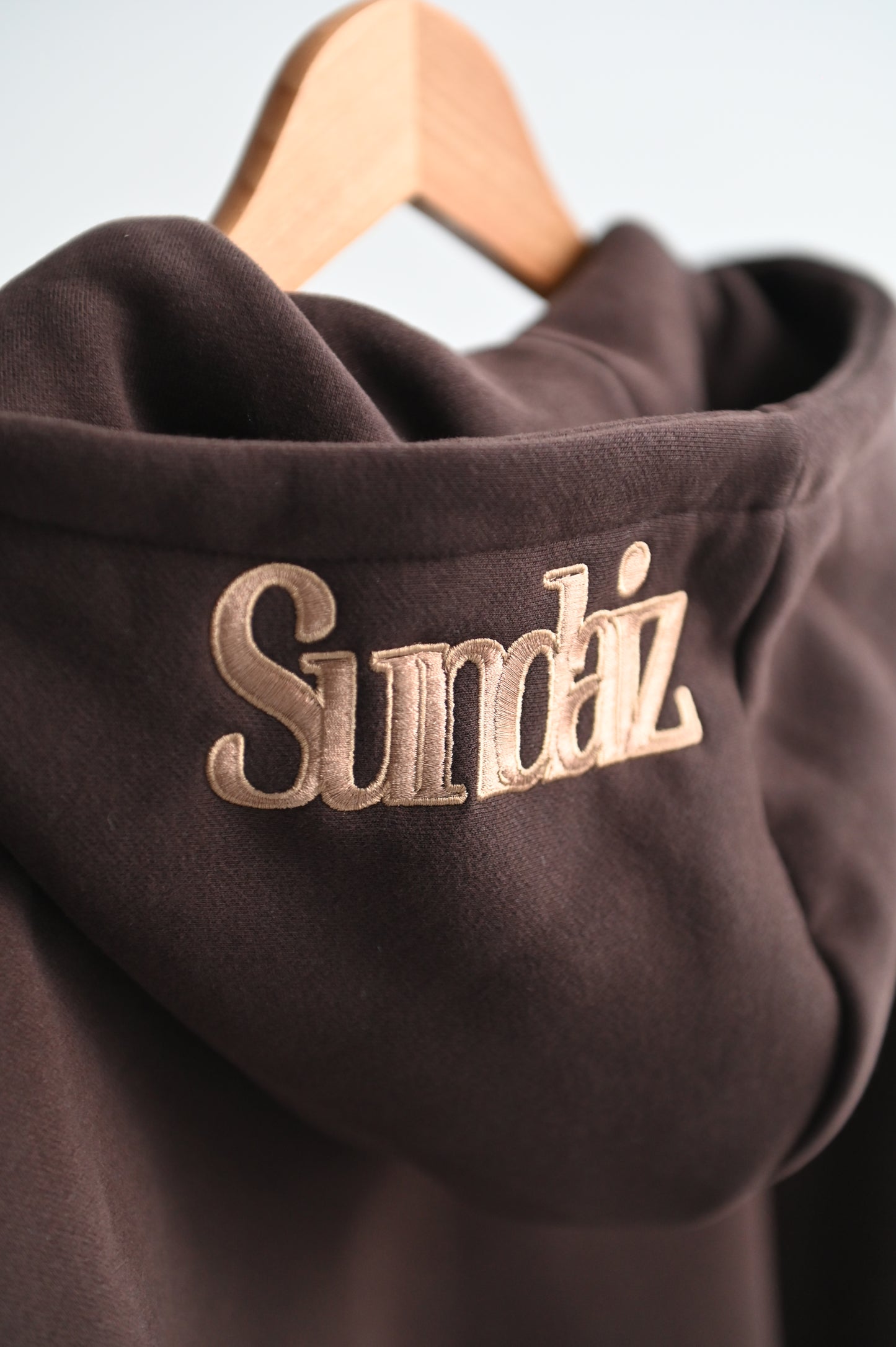 Chocolate Hoodie with zipper. SALE 25% OFF