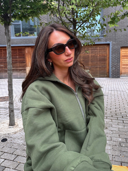 OLIVE Hoodie with zipper