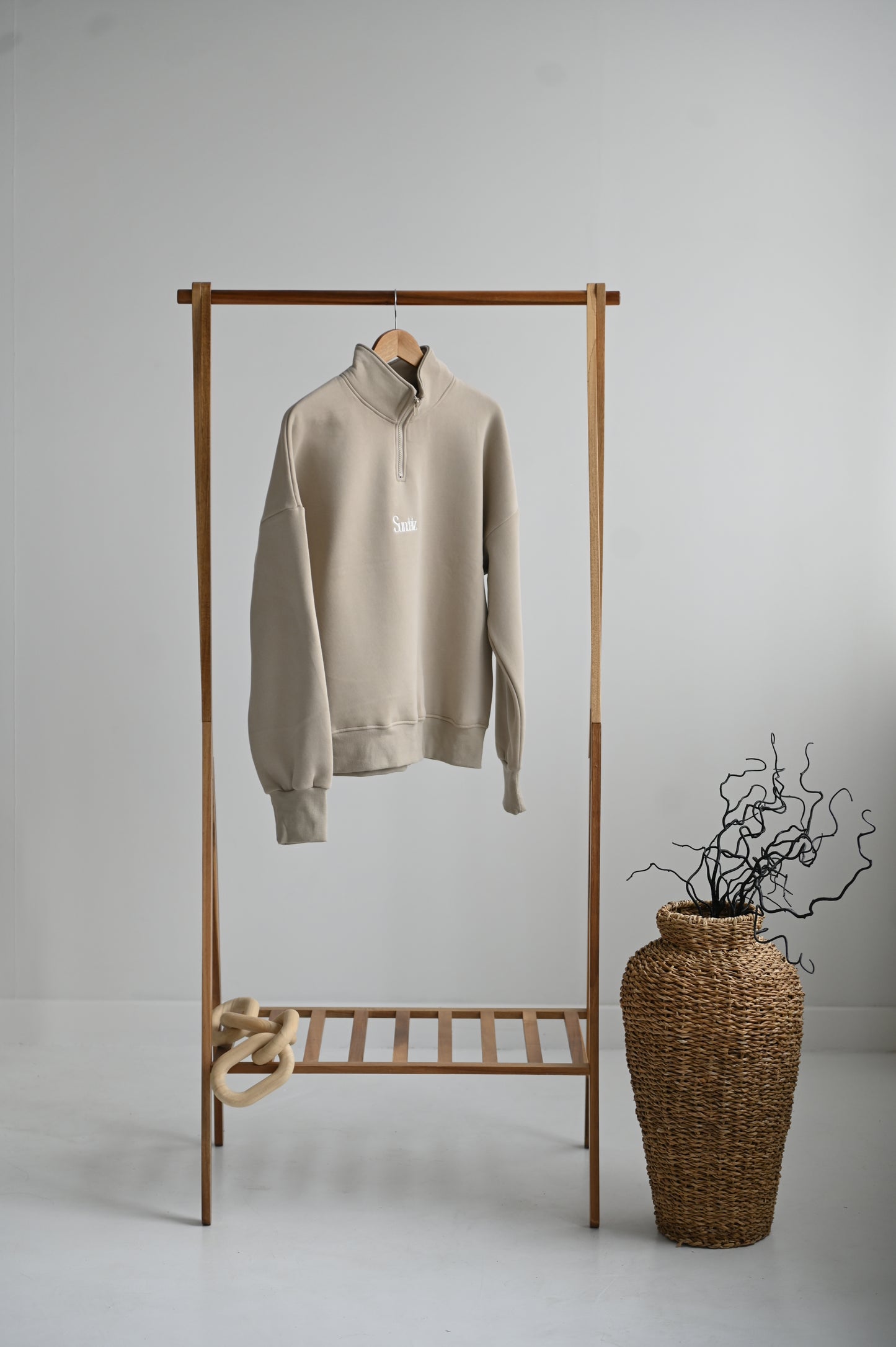 STONE Quarter zip.