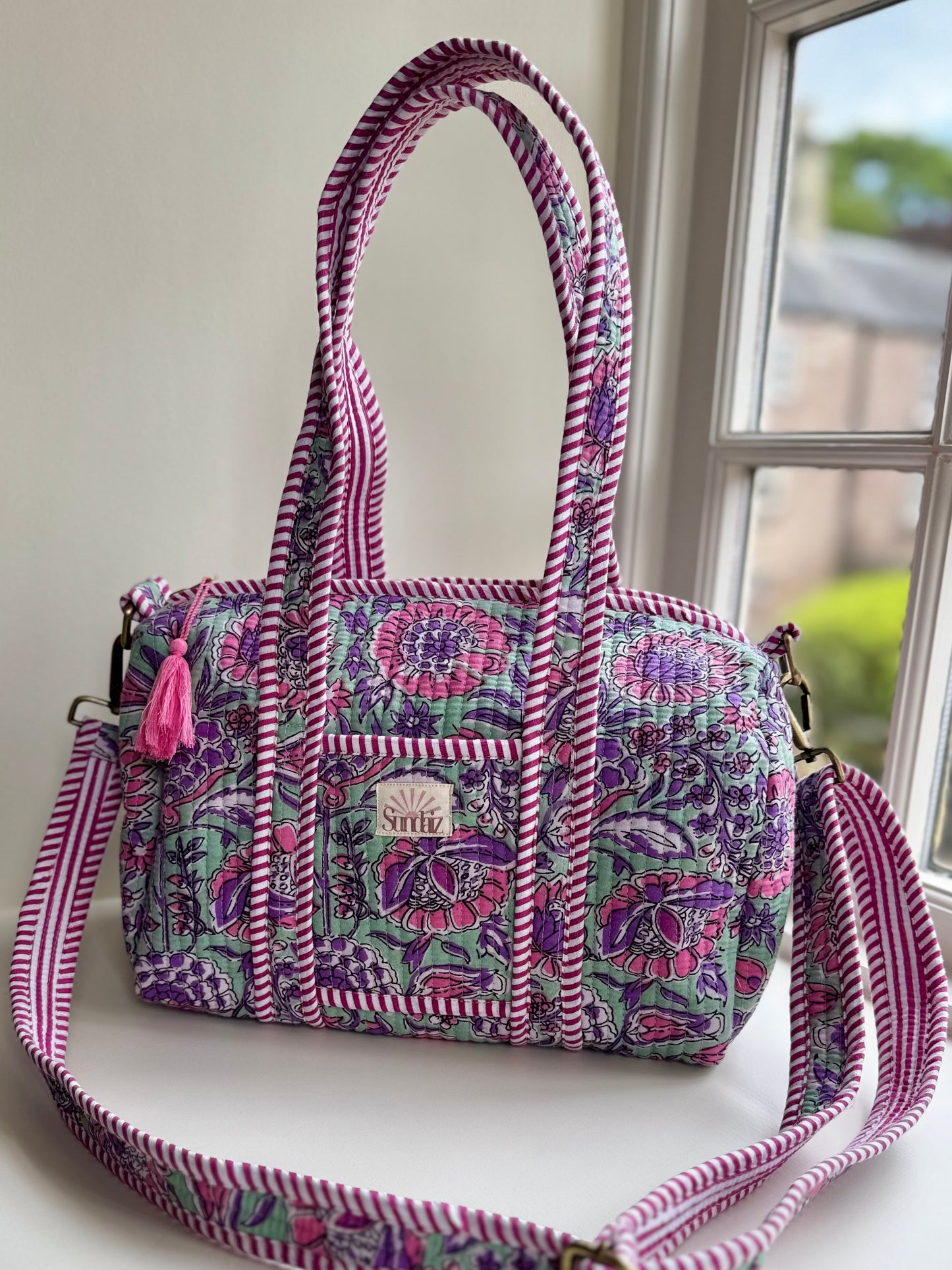 Plum & Sage Floral Totes and Accessories
