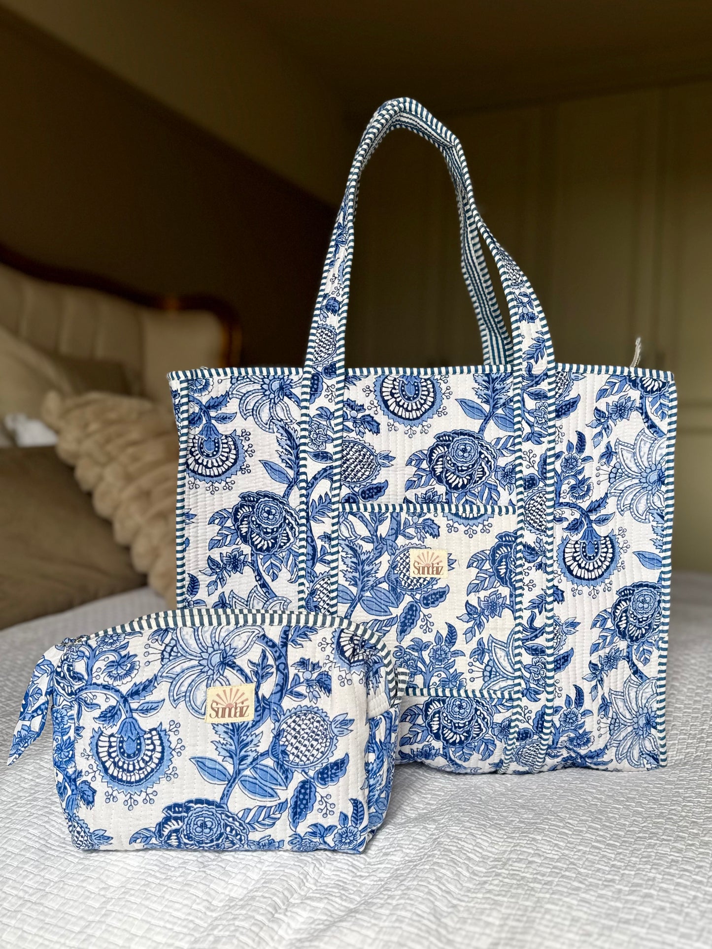 Blue Pottery Totes and Accessories