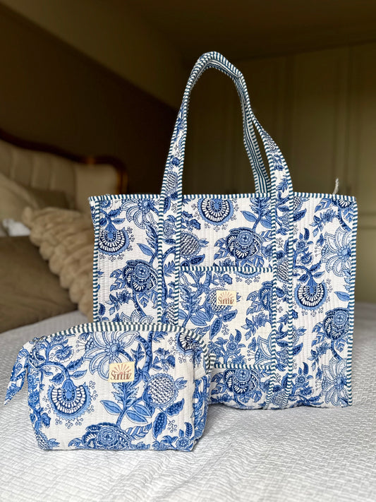 Blue Pottery Totes and Accessories
