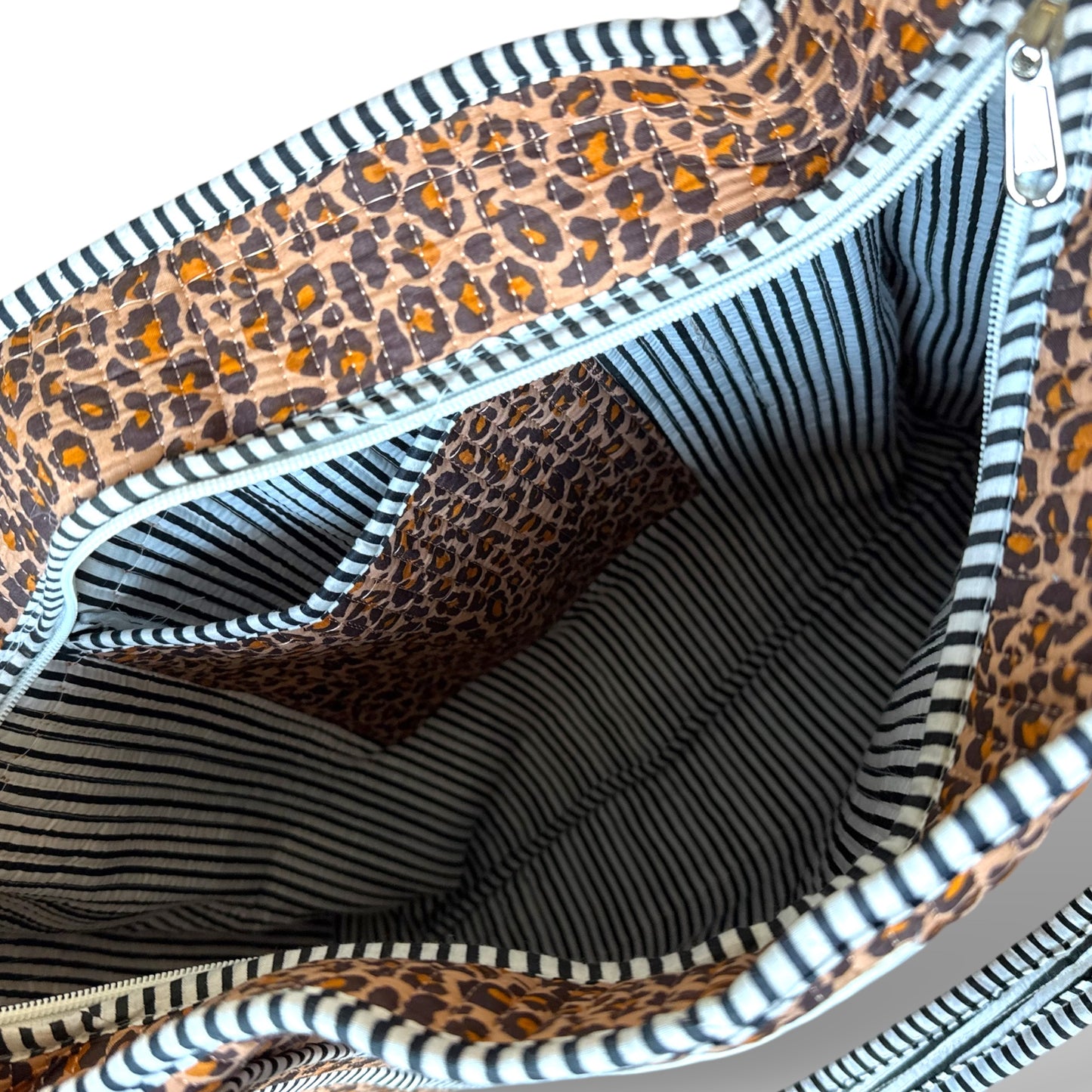 Leopard tote bags.