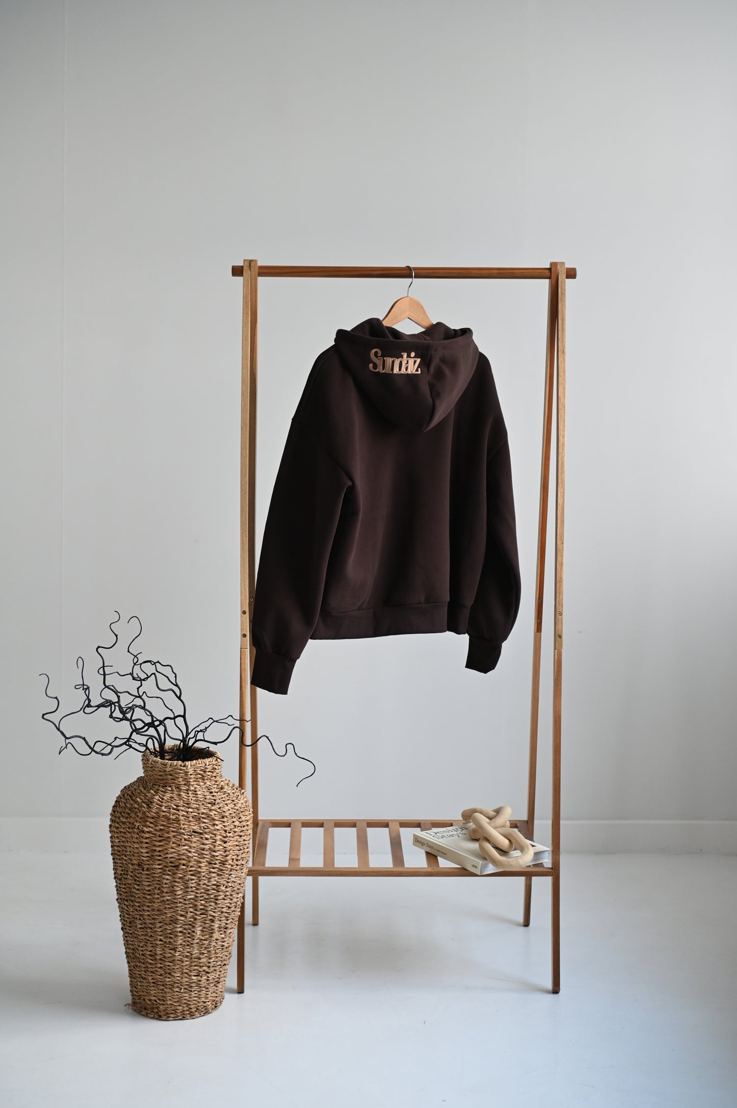 Chocolate Hoodie with zipper. SALE 25% OFF