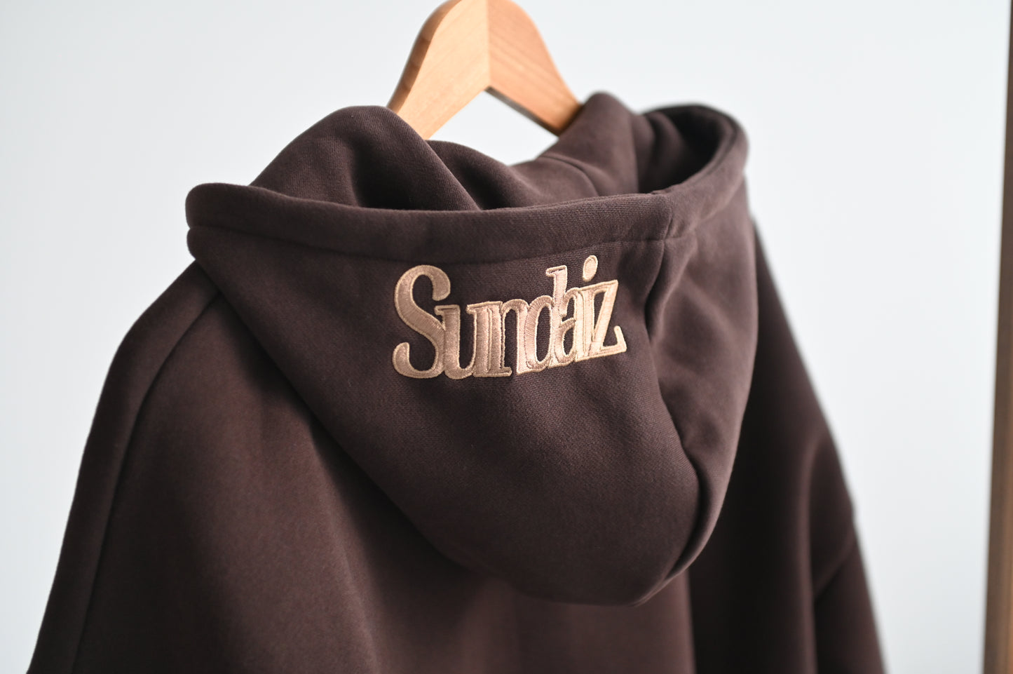Chocolate Hoodie with zipper. SALE 25% OFF