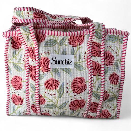Medium floral tote bag 12x12