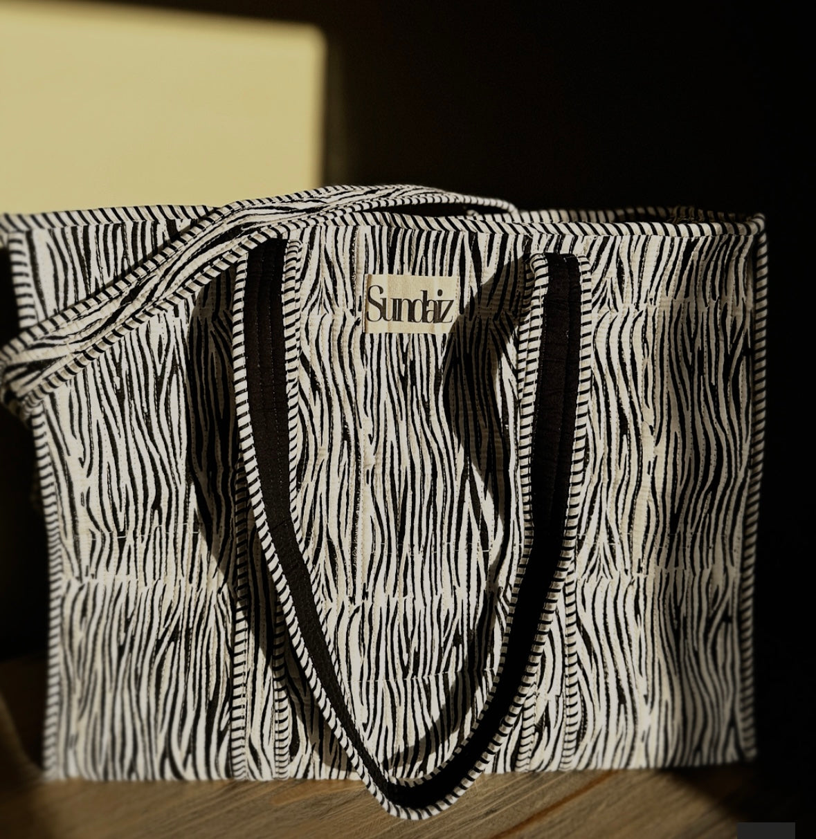 Zebra bags.