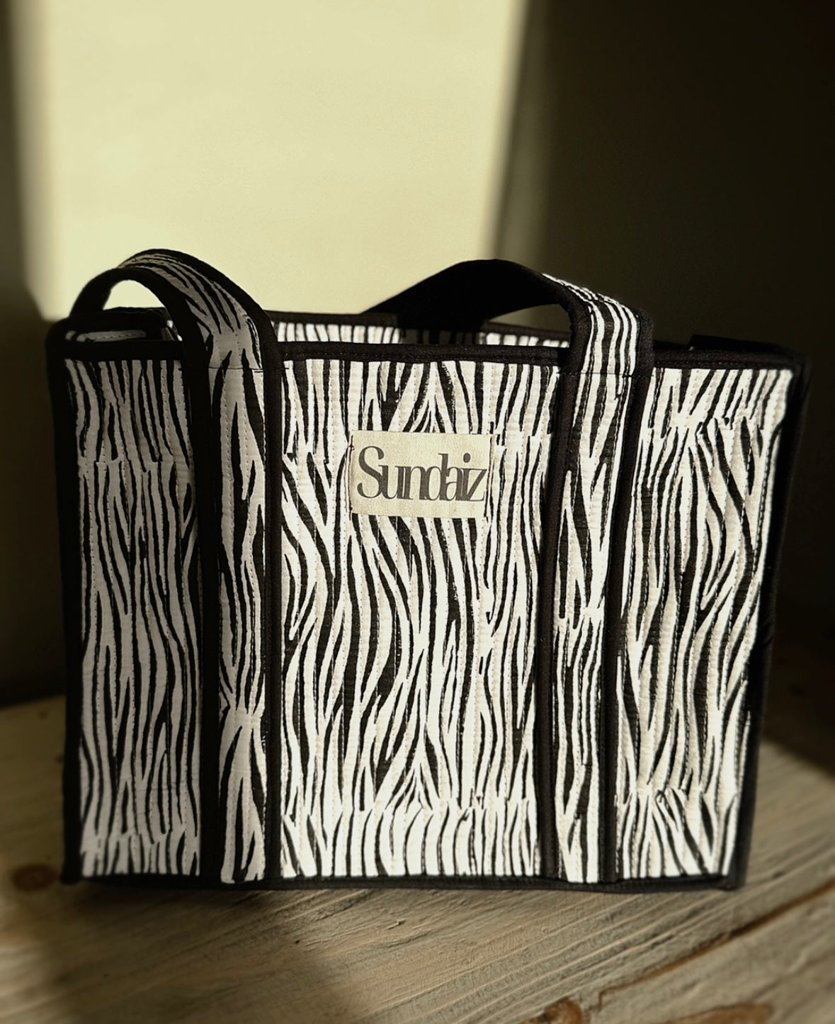 Zebra bags.
