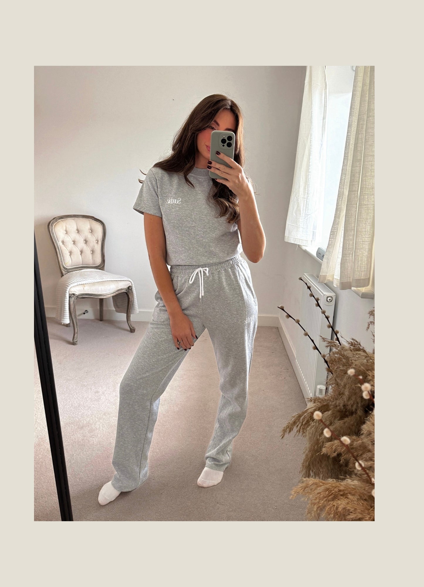 Grey fitted T-shirt Medium SALE 75% OFF