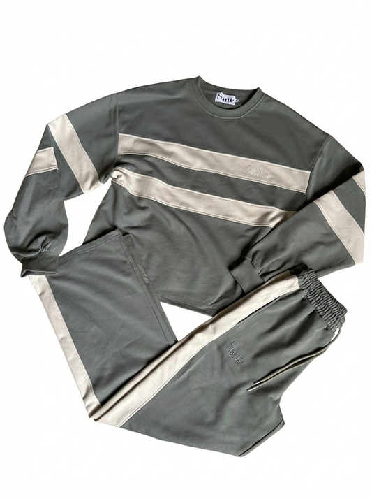 Sage french cotton, long sleeve T-shirt