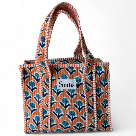 Medium floral tote bag 12x12