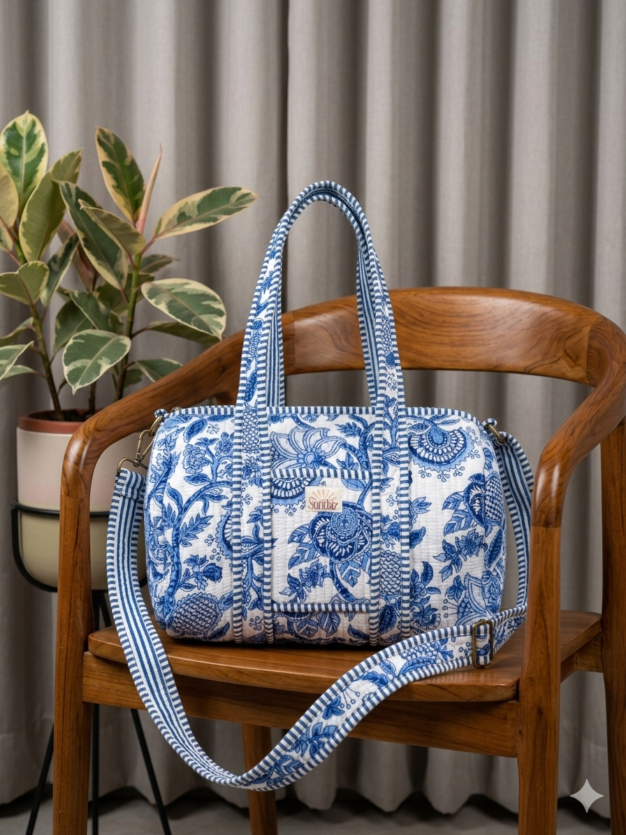 Blue Pottery Totes and Accessories