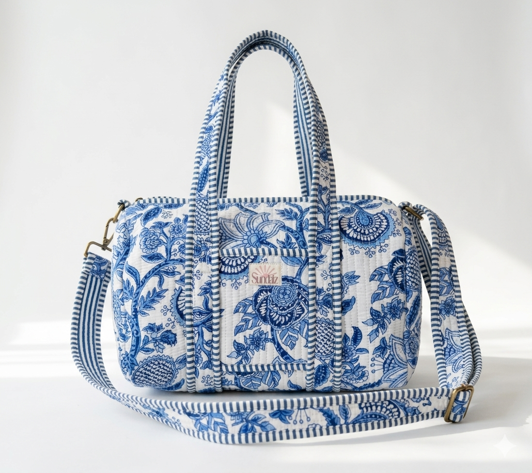 Blue Pottery Totes and Accessories