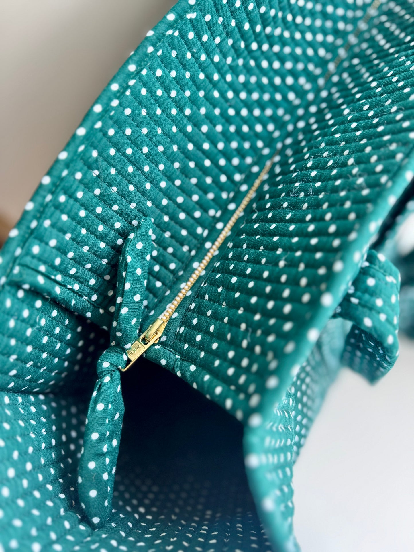 Green polkadot Bags and Accessories