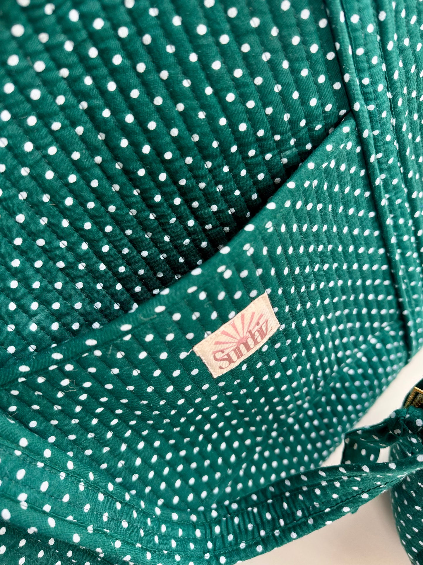Green polkadot Bags and Accessories