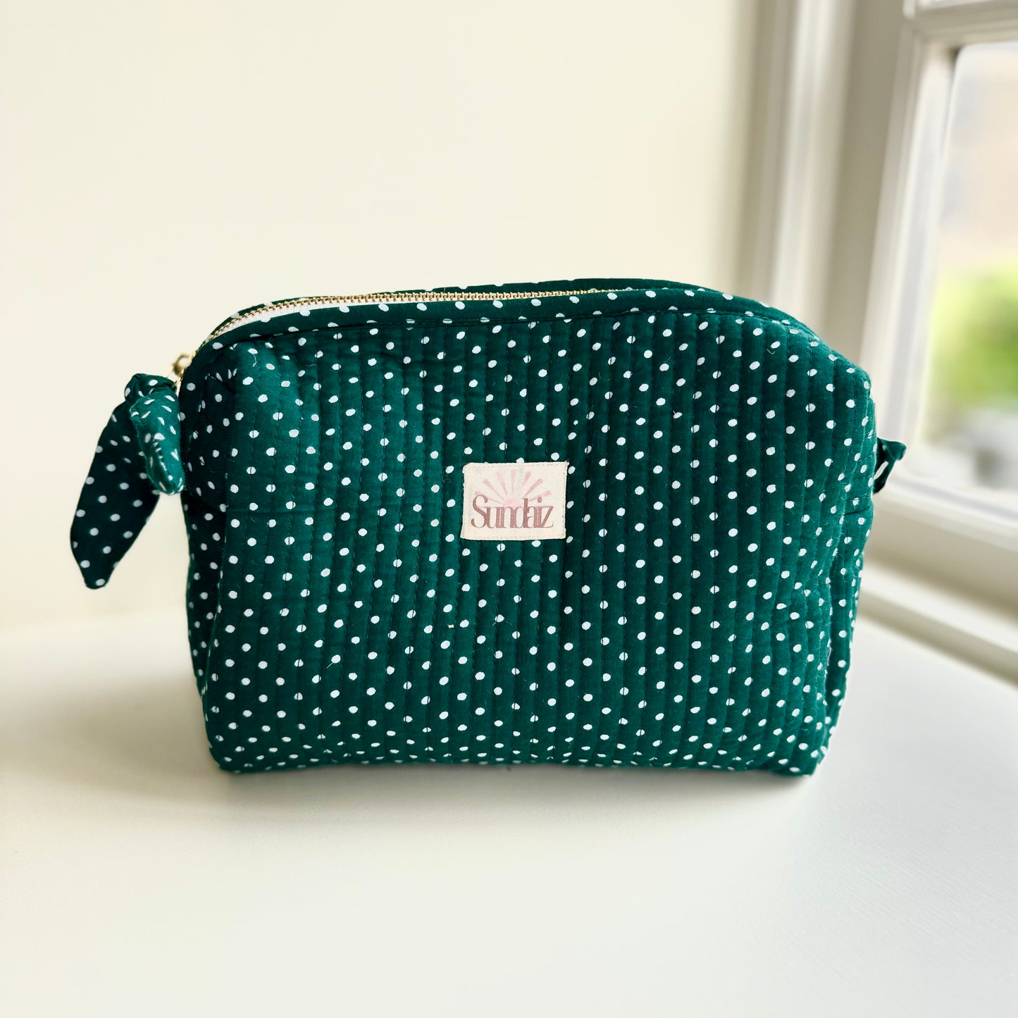 Green polkadot Bags and Accessories