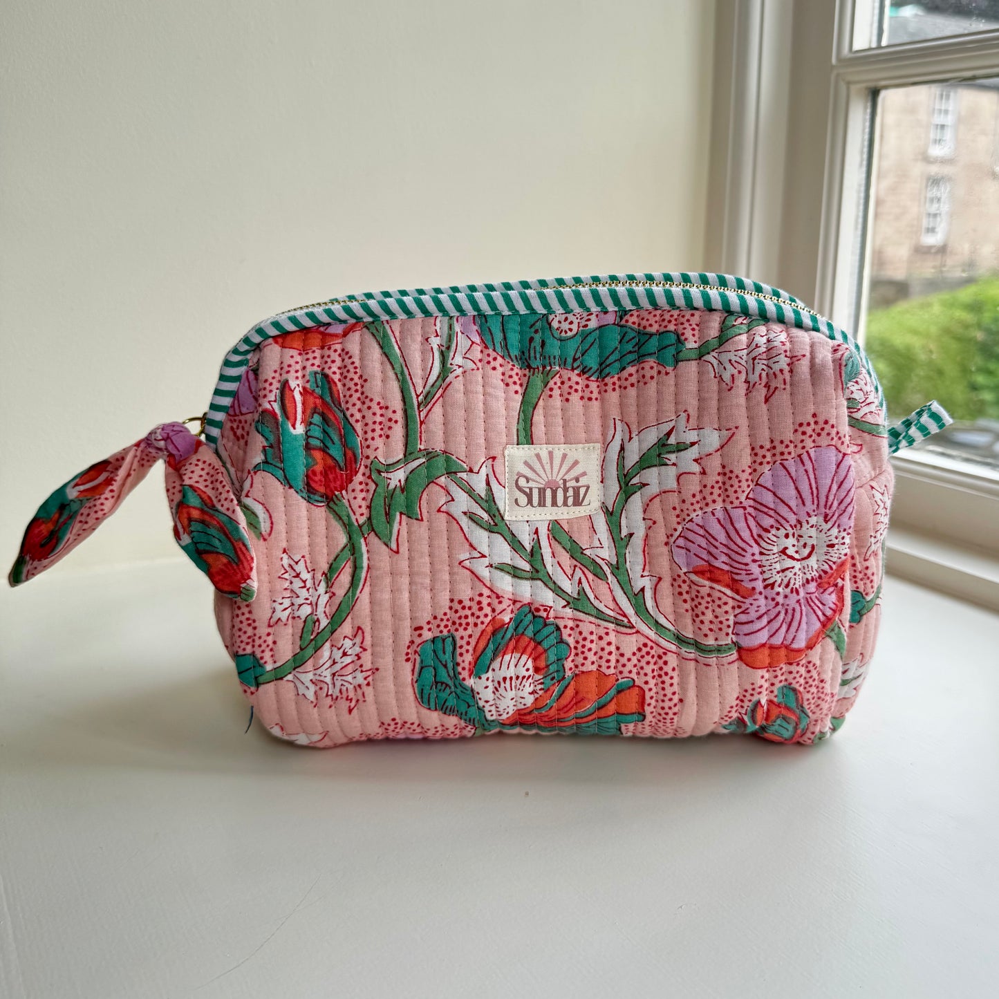 Peach Floral Bags and Accessories