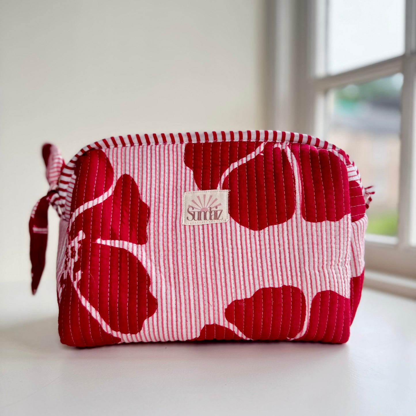 Waterproof cosmetic bag.