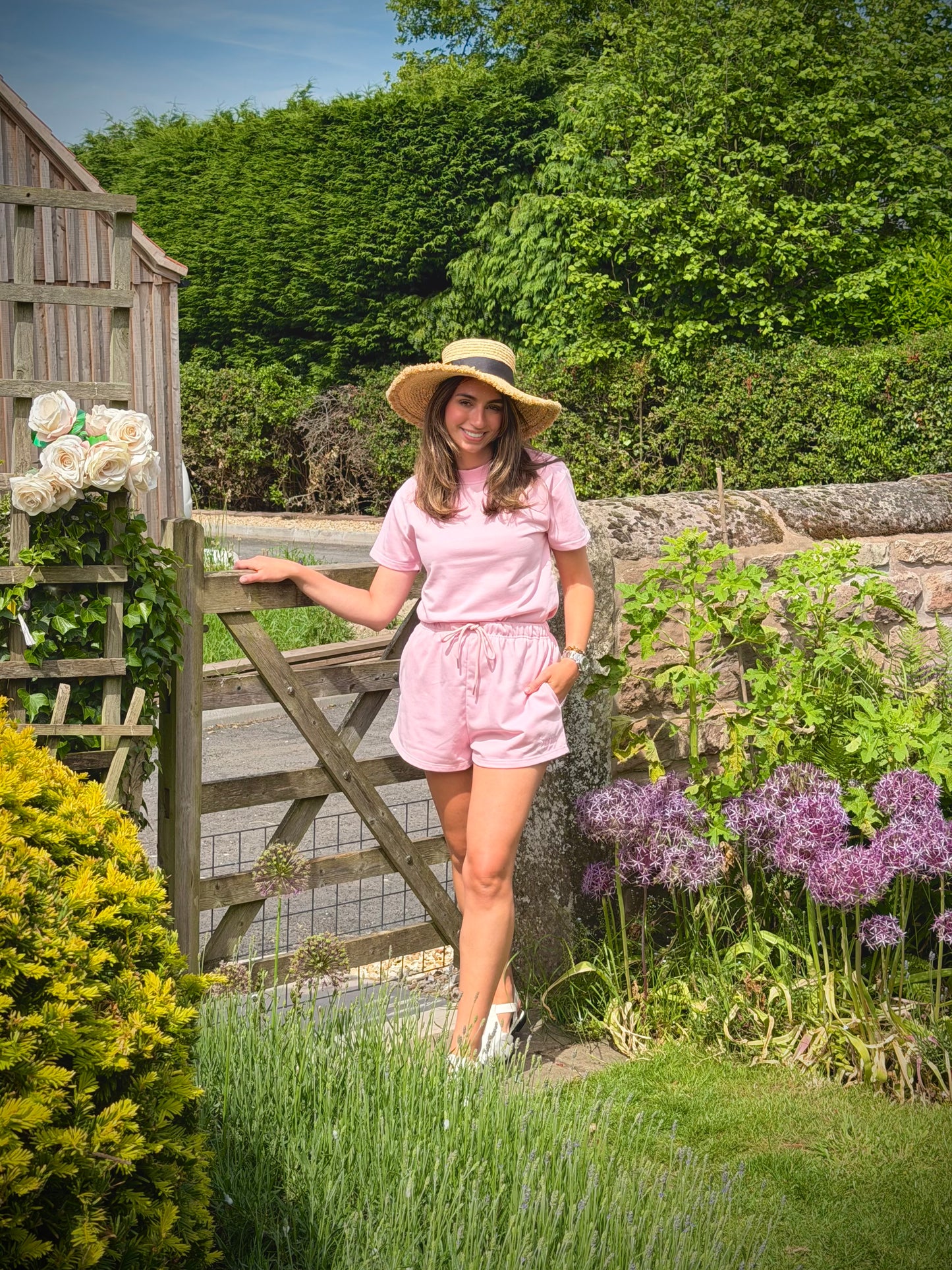 Pink French Cotton Shorts