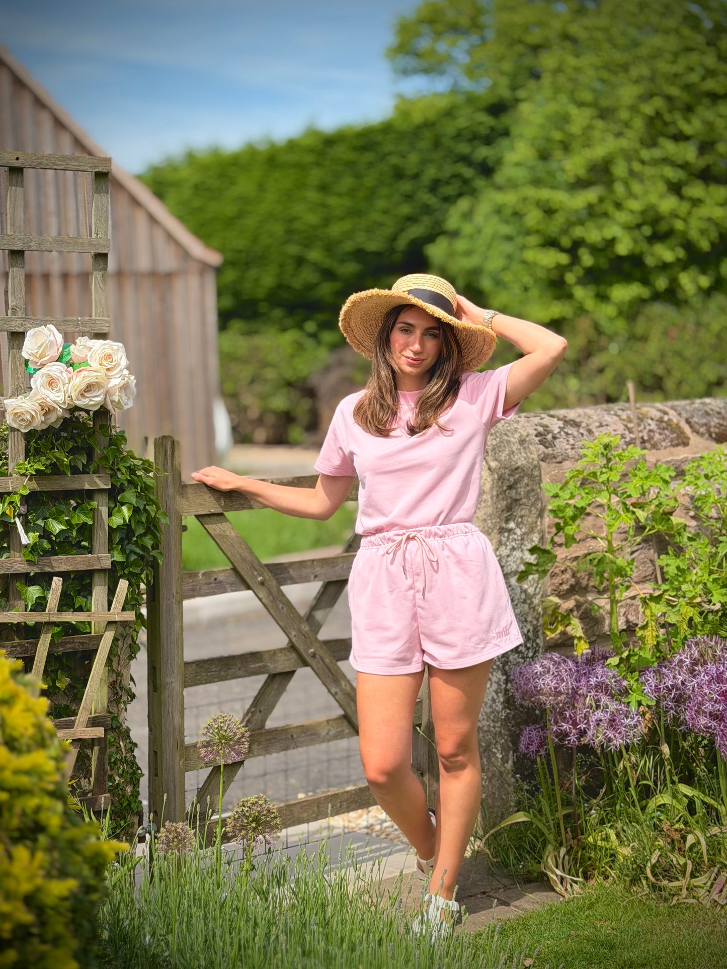 Pink French Cotton Shorts