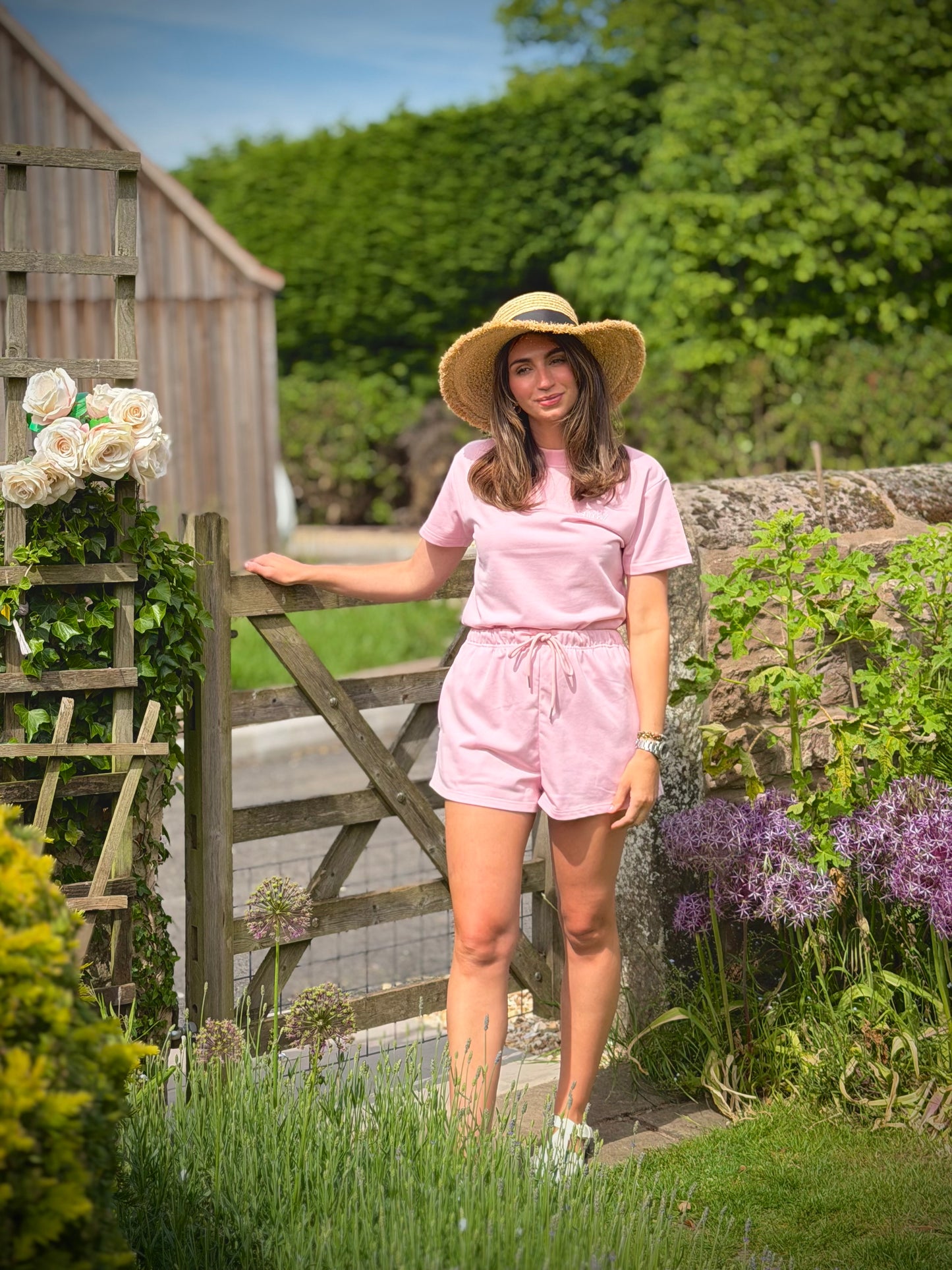 Pink French Cotton Shorts