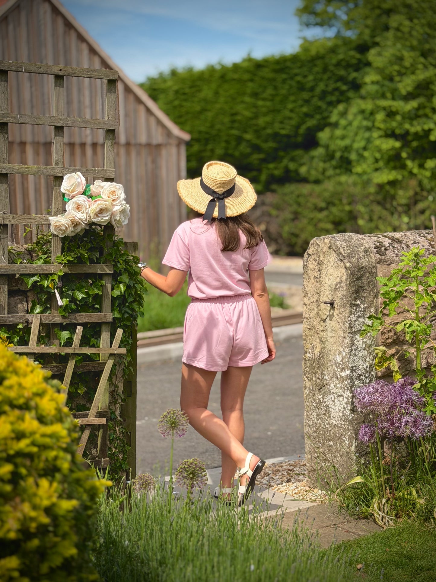 Pink French Cotton Shorts
