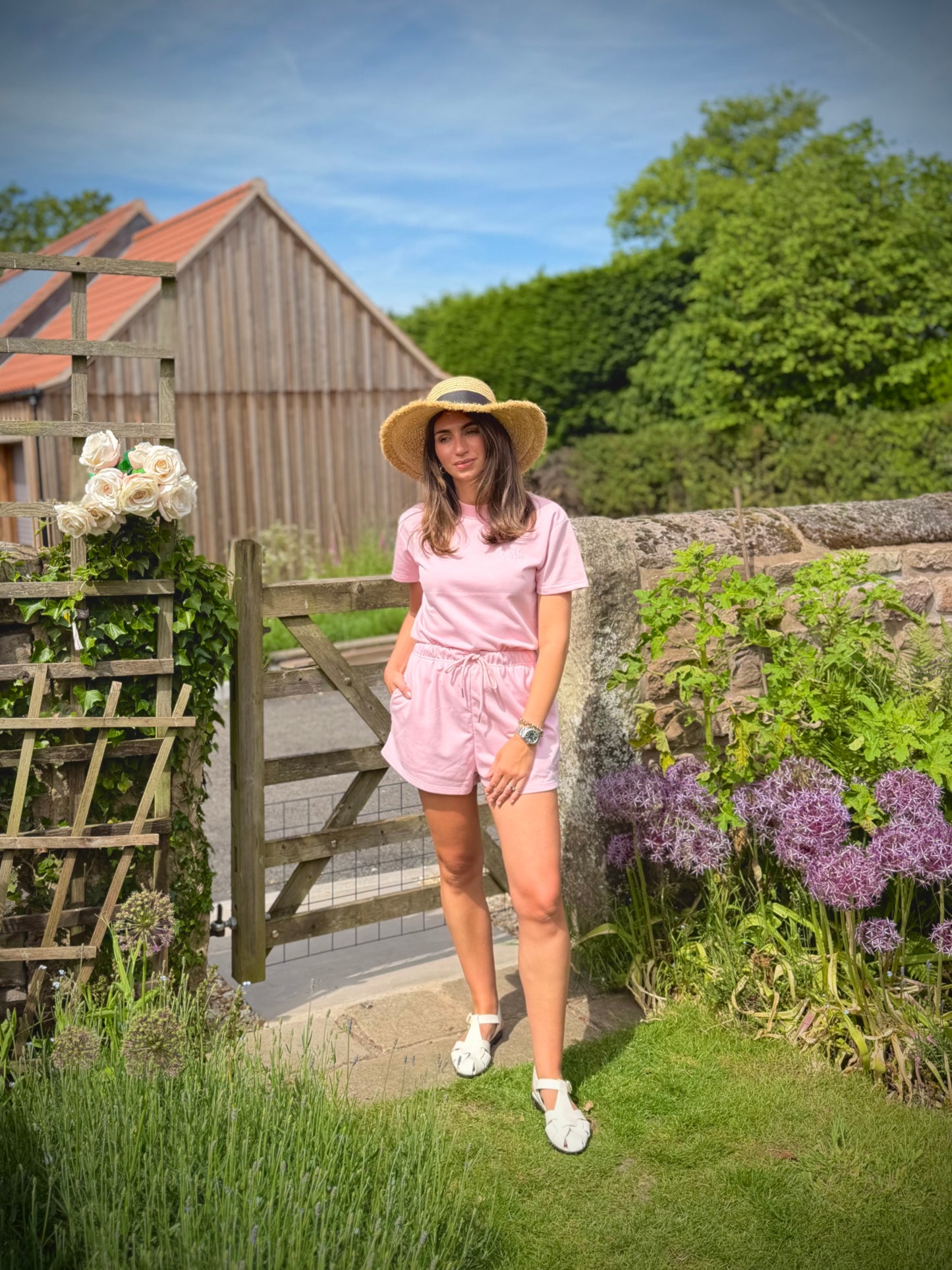 Pink French Cotton Shorts