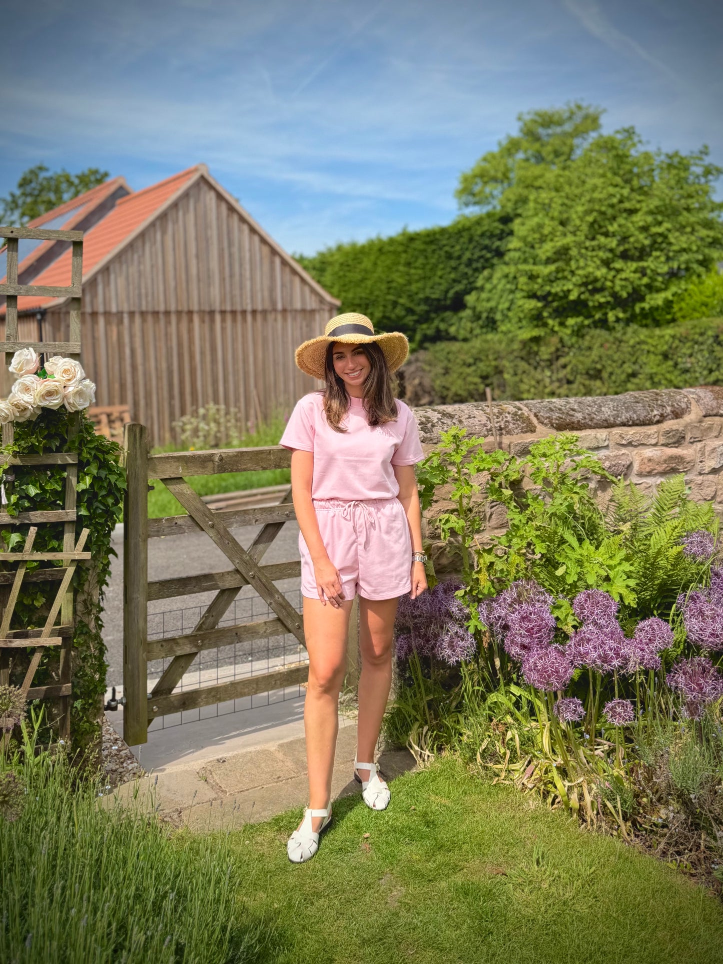 Pink French Cotton Shorts