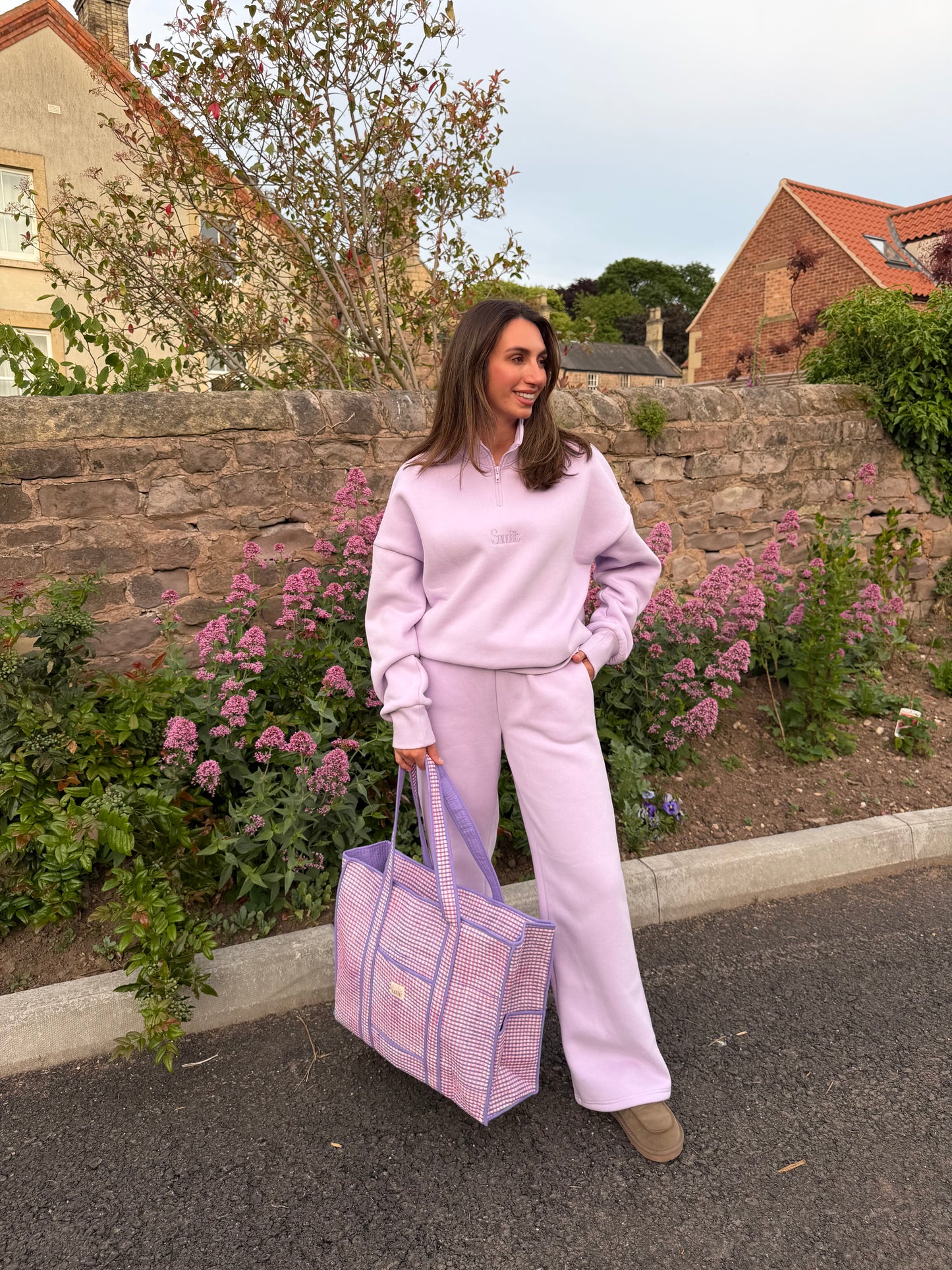 Lilac Quarter zip.