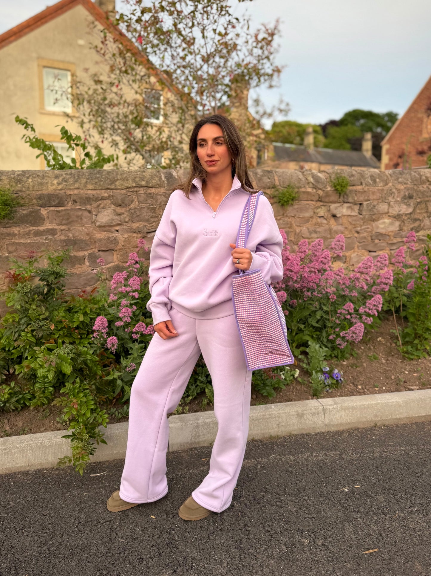 Lilac Quarter zip.