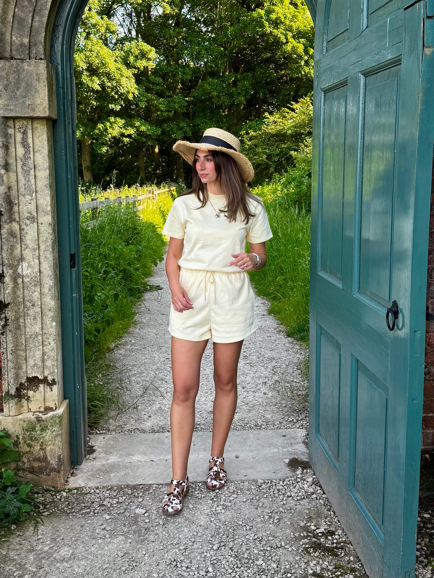 Lemon French Cotton Shorts