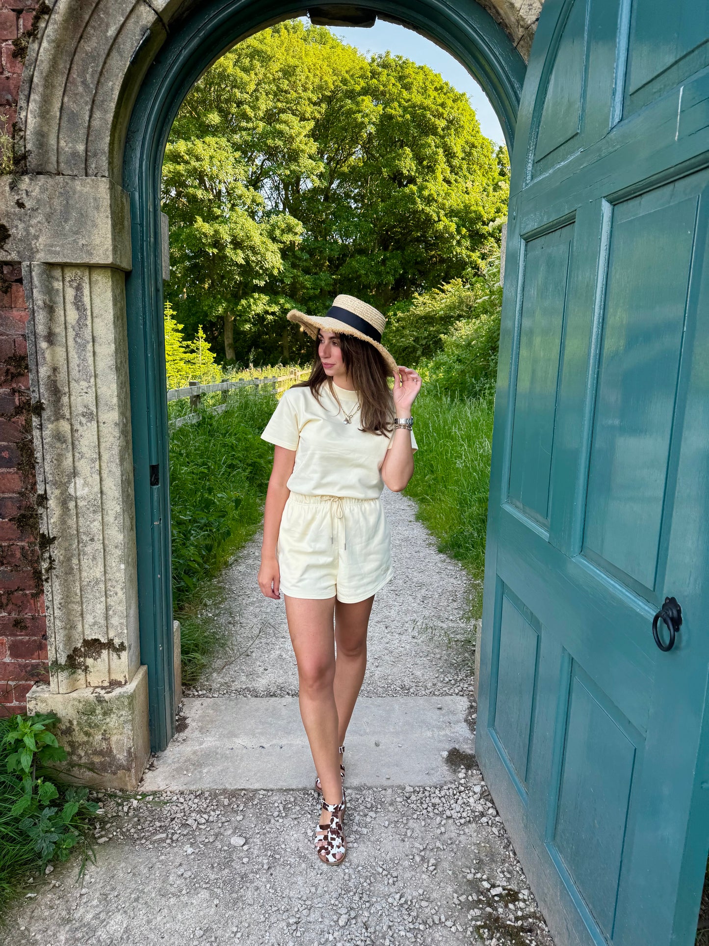 Lemon French Cotton Shorts