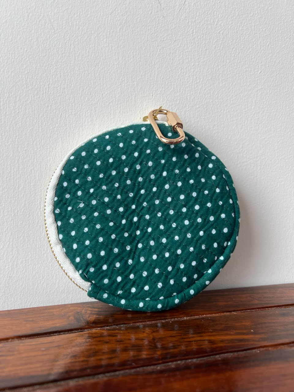 Green polkadot Bags and Accessories