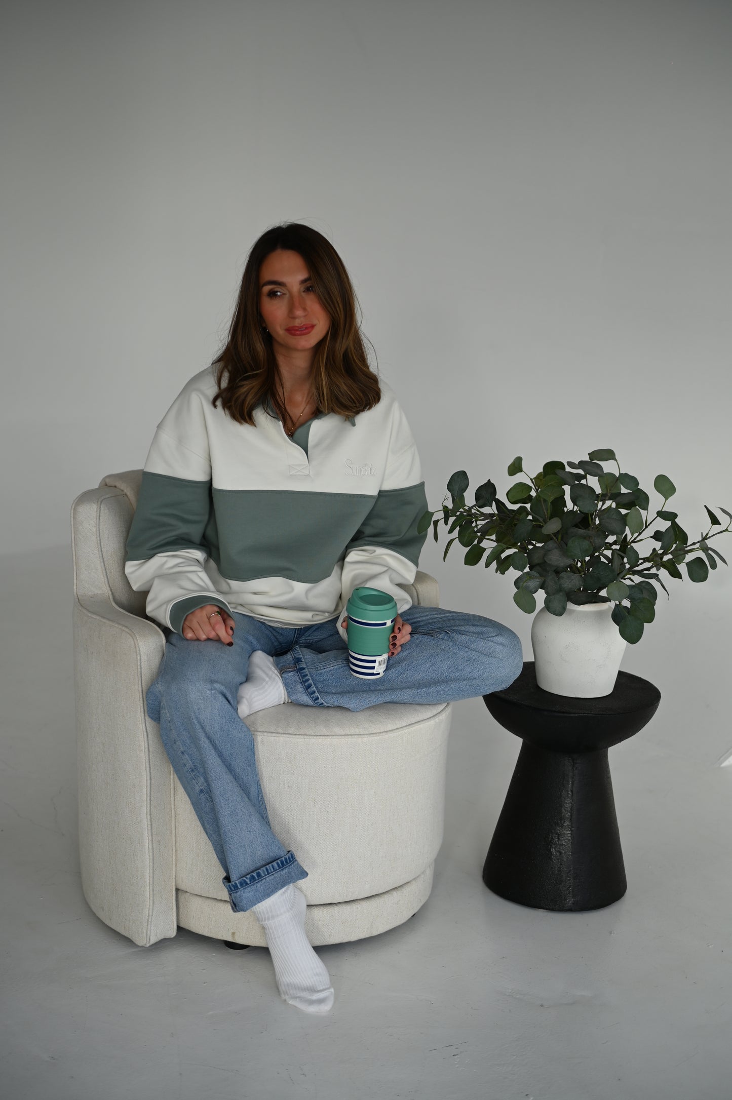 100% Cotton Jersey in Sage.